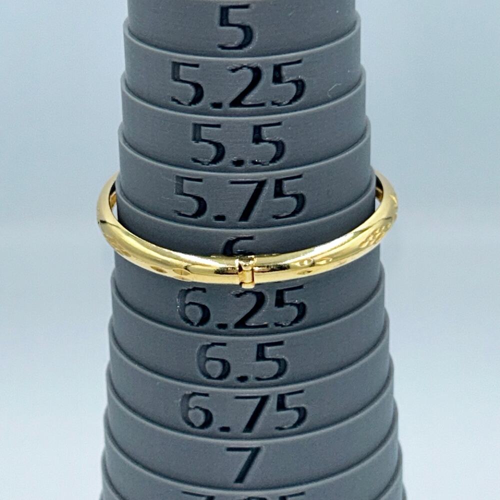 6 inch Goldtone Clasp Bangle